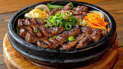 Delicious Korean BBQ beef bowl
