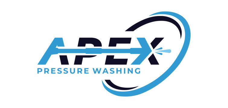 apex pressure washing logo vector