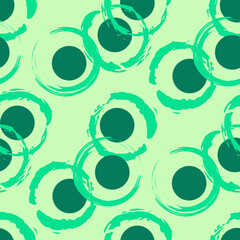 Vector - scribble circels seamless pattern, illustration.