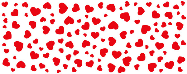 Super background of hearts on white background