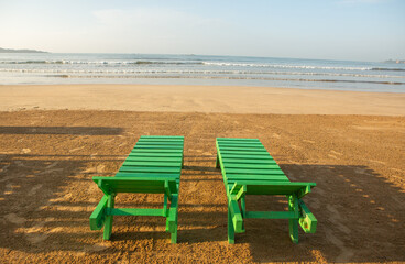 Surfing Paradise and golden beach in Weligama coast of Indian ocean in Sri Lanka. A favorite...