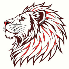 lion head vector