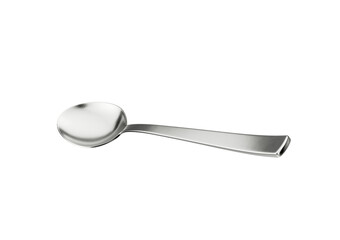 A Gleaming Metal Spoon With Its Elongated Handle And Rounded Bowl 3D Illustration