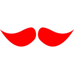 Moustache II icon single vector illustration