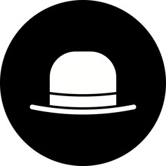 Hat I icon single vector illustration