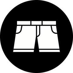 Shorts icon single vector illustration
