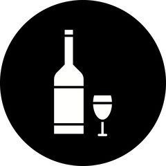Alcohol icon single vector illustration