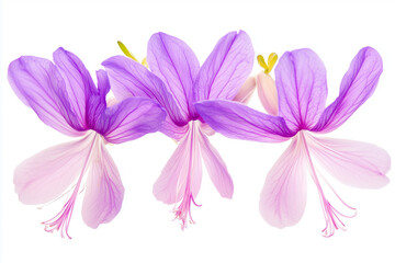 purple flower isolated on white background