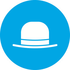 Hat I icon single vector illustration