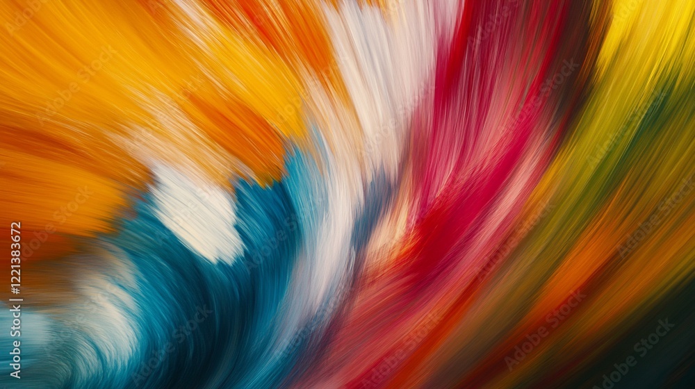 Poster abstract colorful lines pattern, vibrant motion background art texture design