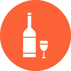 Alcohol icon single vector illustration