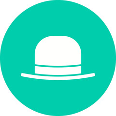Hat I icon single vector illustration