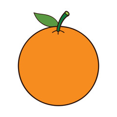 Orange on a white background.