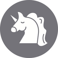 Unicorn icon single vector illustration