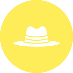 Hat II icon single vector illustration