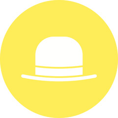Hat I icon single vector illustration