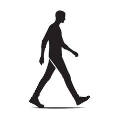 Walking person artwork for minimalist and artistic themes - walking person silhouette - walking person vector - walking person illustration - walk silhouette - walking vector
