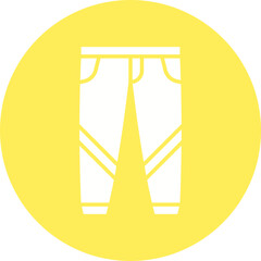 Trousers icon single vector illustration