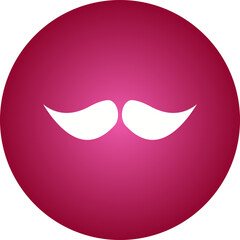 Moustache II icon single vector illustration