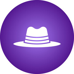 Hat II icon single vector illustration