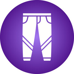 Trousers icon single vector illustration