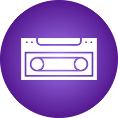 Obraz premium Casette Player icon single vector illustration