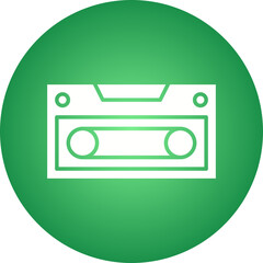Casette icon single vector illustration