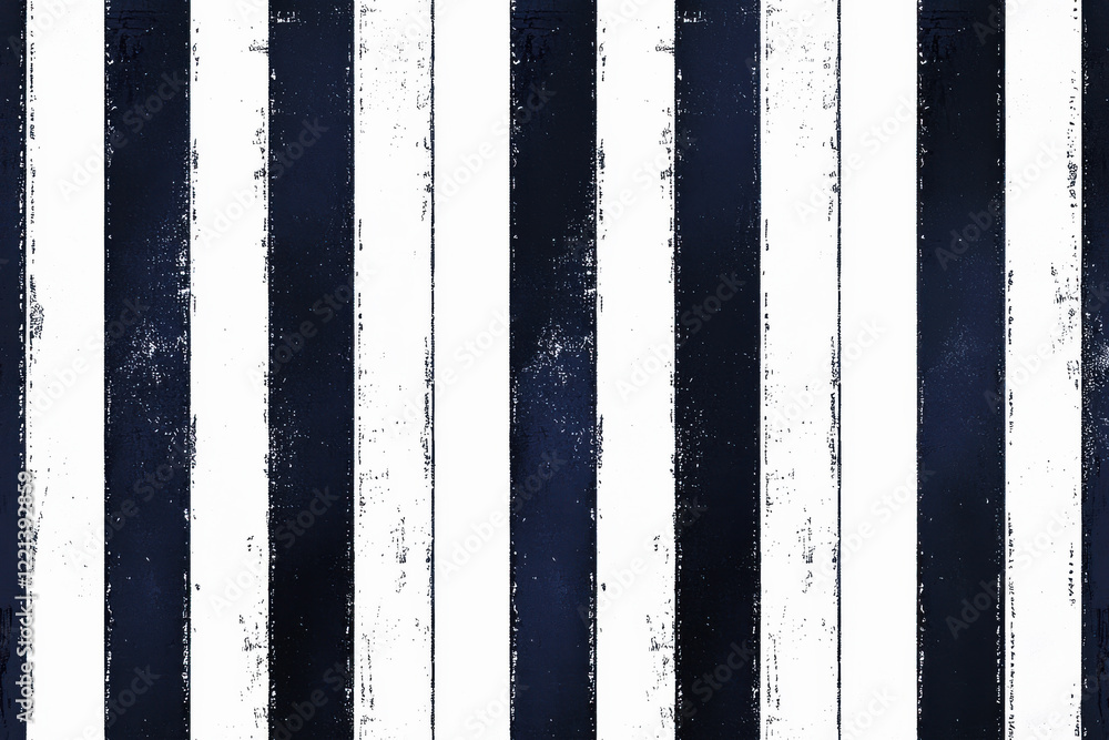 Poster nautical stripe pattern featuring alternating navy blue and white lines in a seamless design for a c