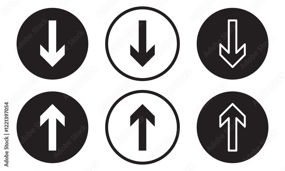 Poster swipe icon set. swipe up arrow icons. arrow buttons for social media. scroll pictogram. web icons. v