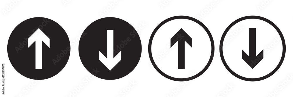Aufkleber swipe icon set. swipe up arrow icons. arrow buttons for social media. scroll pictogram. web icons. v