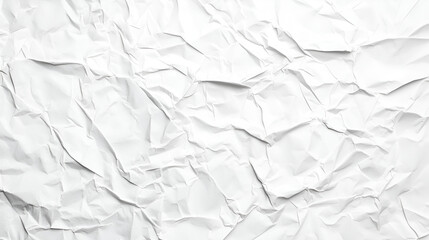 Fototapeta premium Texture of crumpled white paper. Perfect for backgrounds, design projects, or adding a textured element to your work.