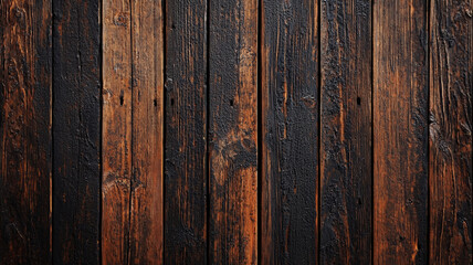 Dark burnt wooden planks with rustic texture and aged natural patterns in a vintage style.