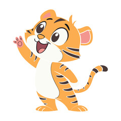 Cartoon tiger vector