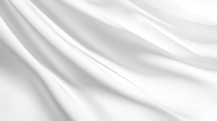 Fototapeta premium Abstract Draped White Fabric Texture. Smooth, elegant folds and soft light create a luxurious feel.