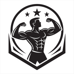 Obraz premium Gym Fitness Logo Icon design template