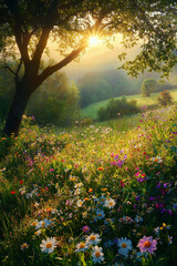 Obraz premium morning in the forest