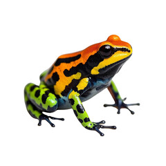 Obraz premium poison dart frog in isolated transparent background