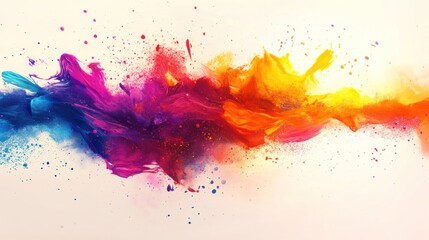 Fototapeta premium Vibrant Color Explosion: A Symphony of Hues