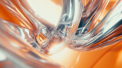 Abstract metallic and glass like shapes create a modern and stylish background pattern