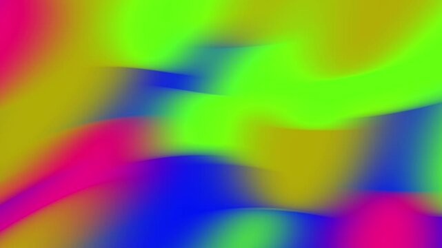 Abstract image featuring vibrant colors including green, blue, yellow, and pink, with smooth gradients and flowing shapes