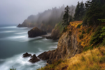 Obraz premium mist over the sea