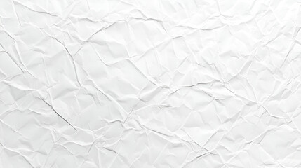 Naklejka premium Close-up of crumpled white paper texture. Perfect for backgrounds or design elements, offering a unique and abstract feel.