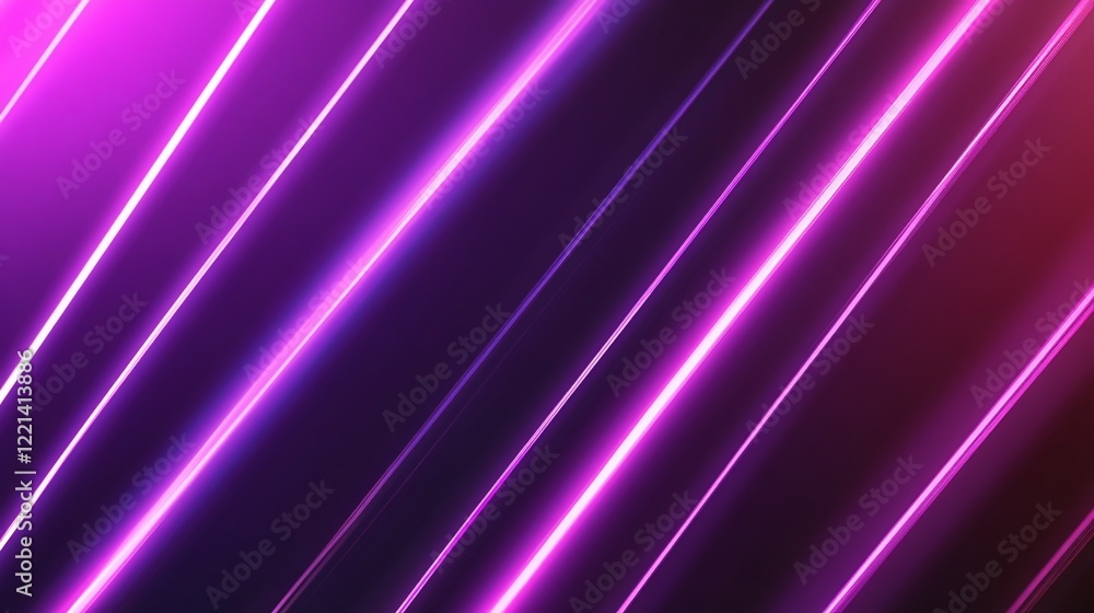 Poster abstract neon dynamic beams vector art sleek glowing lines background design