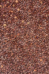 Red Lentils Close-Up.