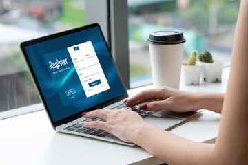 Online registration form for modish form filling on the internet website