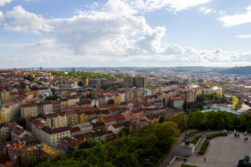 historic city of prague from above during the day