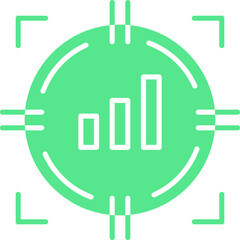 Set Goals icon single vector illustration