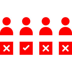 Selection icon single vector illustration