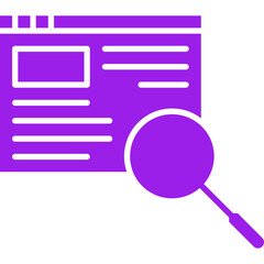 Job search icon single vector illustration