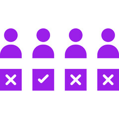 Selection icon single vector illustration